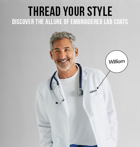 Thread Your Style: Discover the Allure of Embroidered Lab Coats