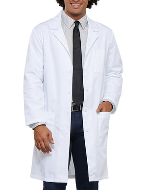 Cherokee 40 Inch Unisex Twill Lab Coat - white