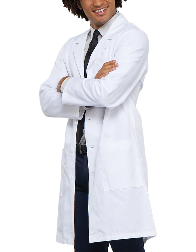 Cherokee 40 Inch Unisex Twill Lab Coat -white