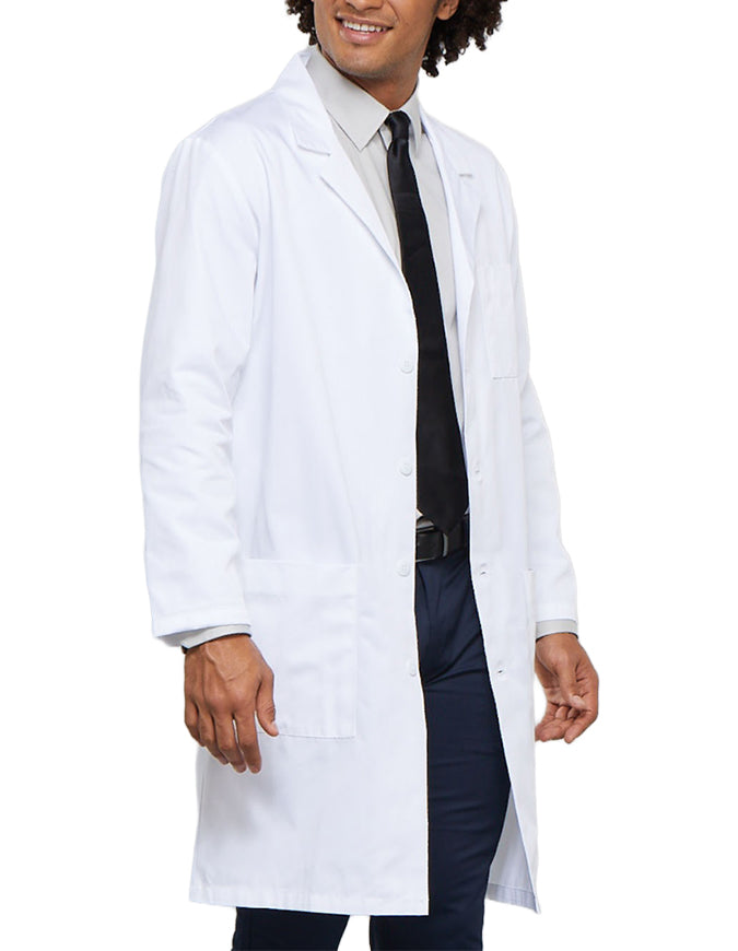 Cherokee 40 Inch Unisex Twill Lab Coat - white