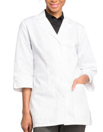 Cherokee 30.5 Inch Women's Three Quarter Sleeve White Lab Coat - White