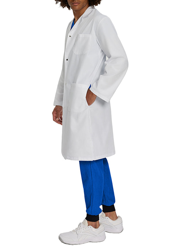 White Cross 42 Inch Women's Snap Button Long Lab Coat - White