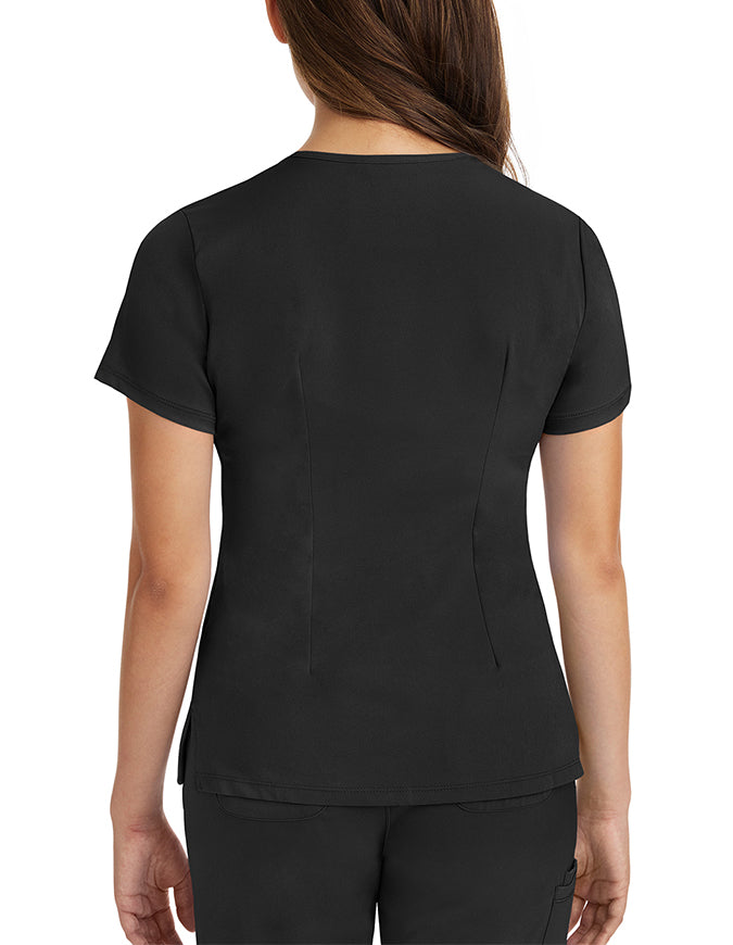 Healing Hands HH WORKS Women's V-neck Monica Top - Black