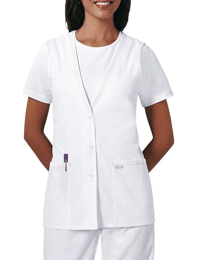 Cherokee Women's Two Pocket Button Front Medical Vest