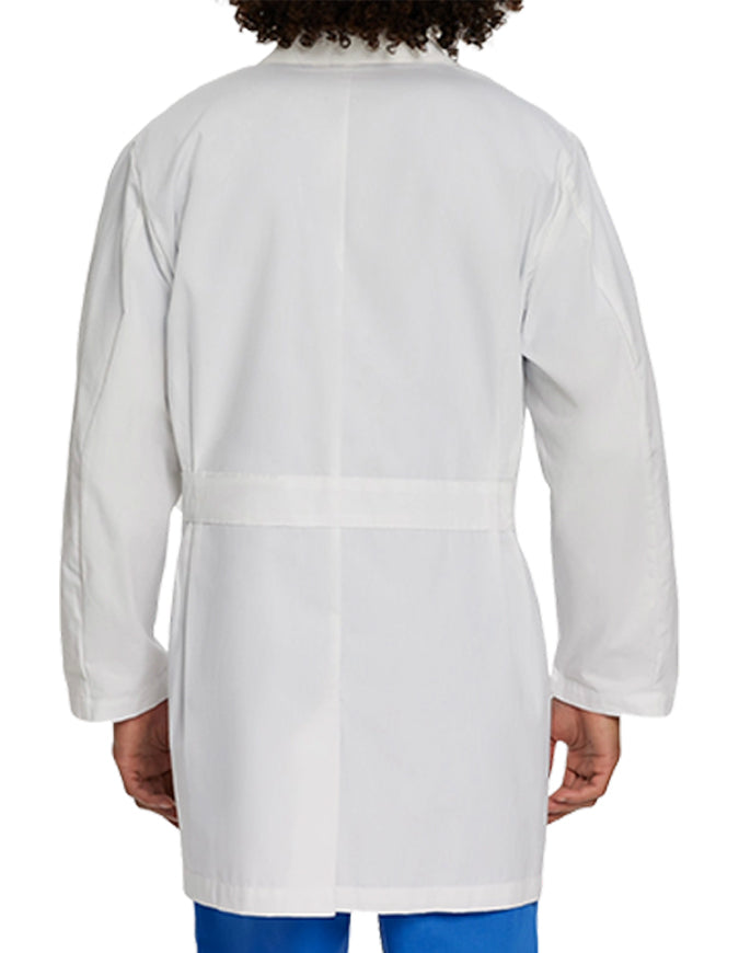 Landau 35 Inch Men's Three Pockets Long Medical Lab Coat - White