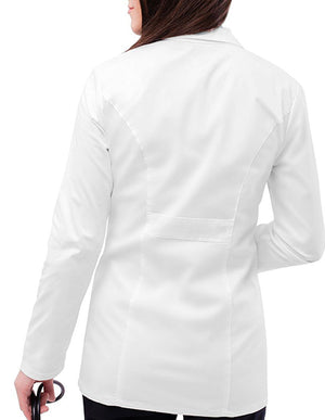 Adar 28 Inch Women's Fitted Lab coat -White