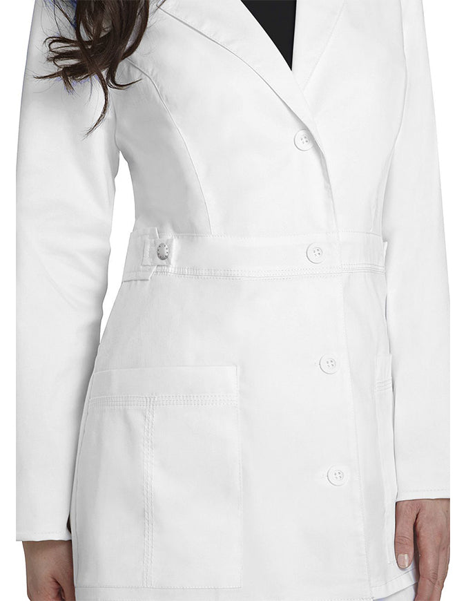 Adar Pop-Stretch 36 Inch Women's Tab-Waist Lab Coat