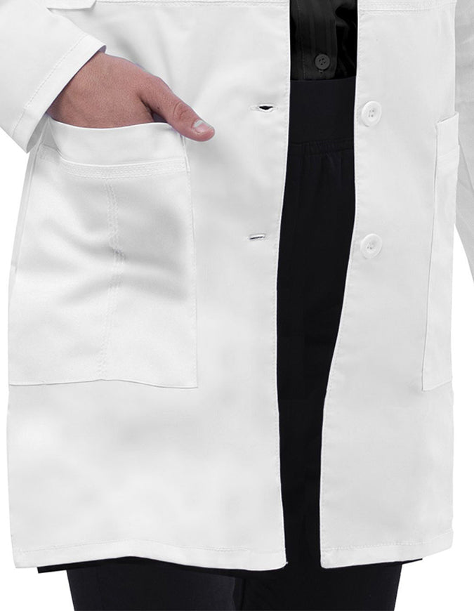 Adar Pop-Stretch 36 Inch Women's Tab-Waist Lab Coat