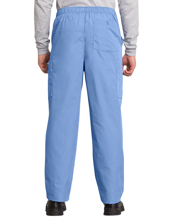 Cherokee Workwear Men's Drawstring Cargo Tall Scrub Pant Ciel