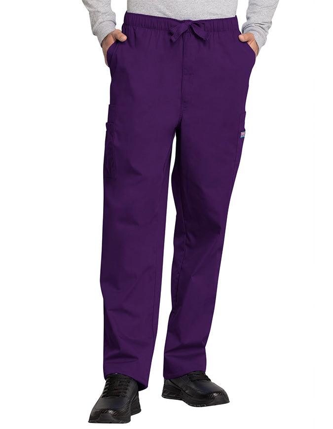 Cherokee Workwear 31 Inch Mens Cargo Pant - Eggplant