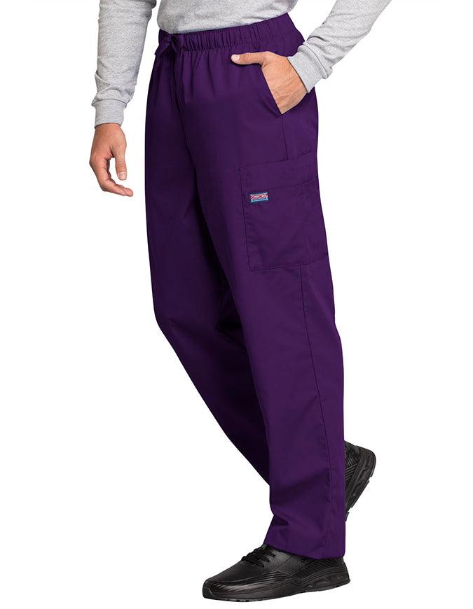 Cherokee Workwear 31 Inch Mens Cargo Pant - Eggplant