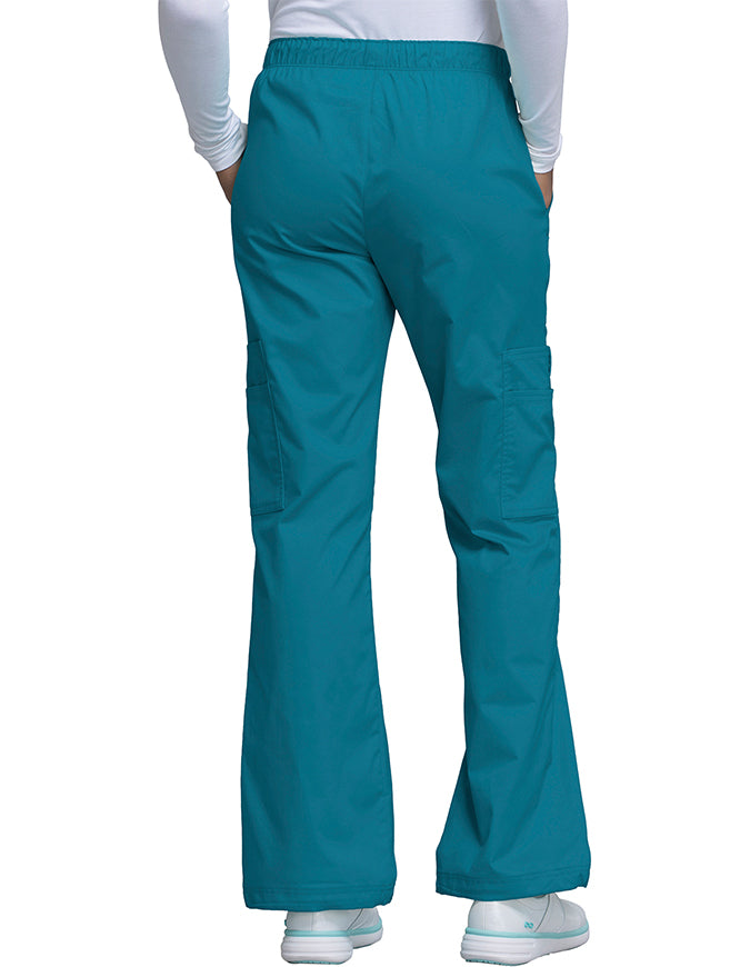 Cherokee WorkWear Women Straight Leg Scrub - Caribbean Blue