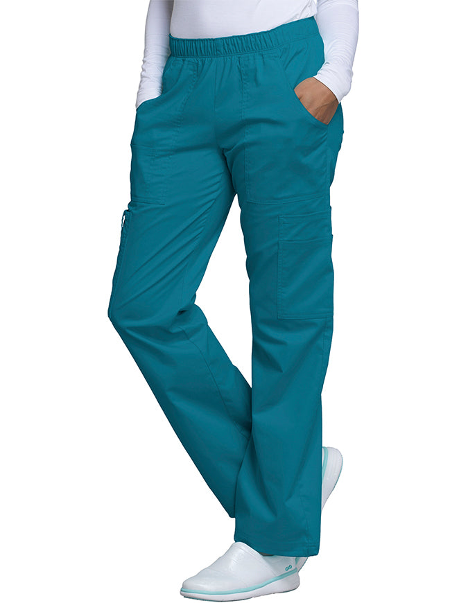 Cherokee WorkWear Women Straight Leg Scrub - Caribbean Blue