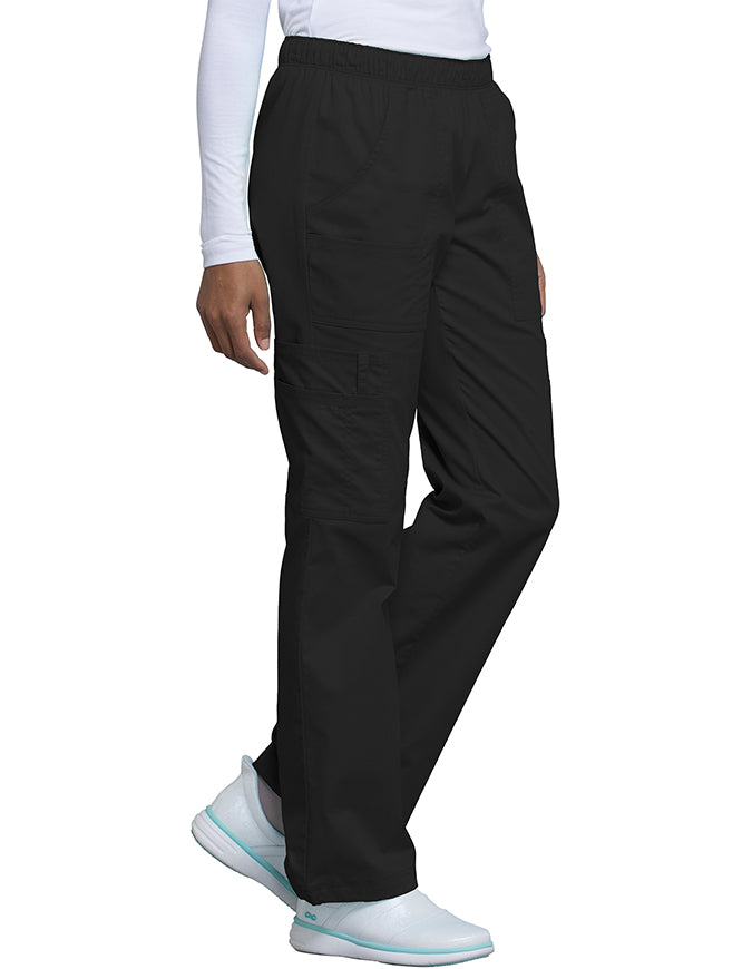 Cherokee WorkWear Women Straight Leg Scrub Pants black