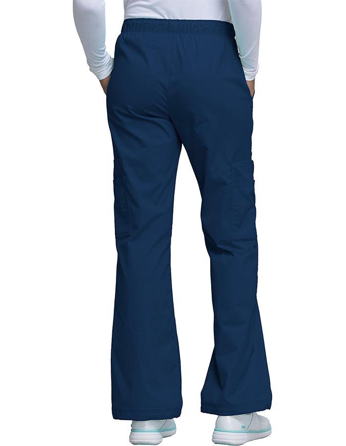 Cherokee WorkWear Premium Women's Straight Leg Tall Scrub Pants Navy