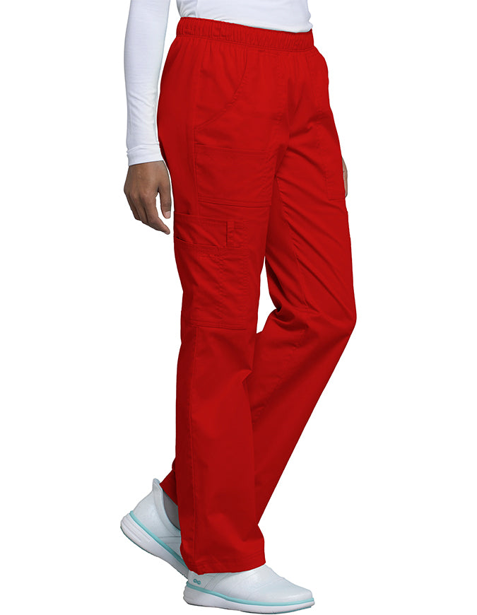 Cherokee WorkWear Women Straight Leg Scrub - Red