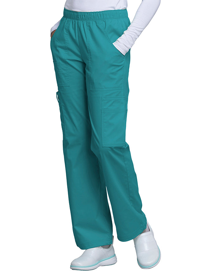 Cherokee WorkWear Women Straight Leg Scrub - Teal Blue