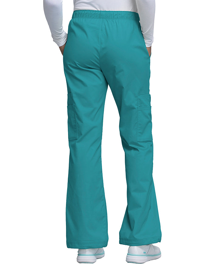 Cherokee WorkWear Women Straight Leg Scrub - Teal Blue