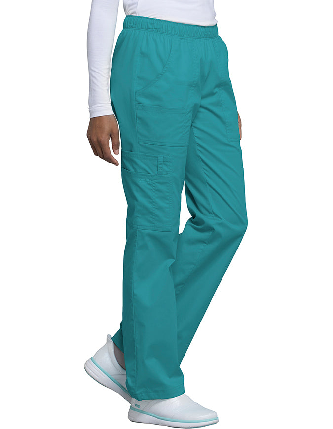 Cherokee WorkWear Women Straight Leg Scrub - Teal Blue