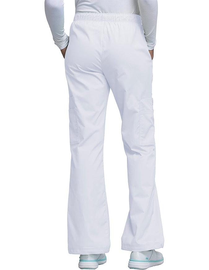 Cherokee WorkWear Premium Women's Straight Leg Tall Scrub Pants white