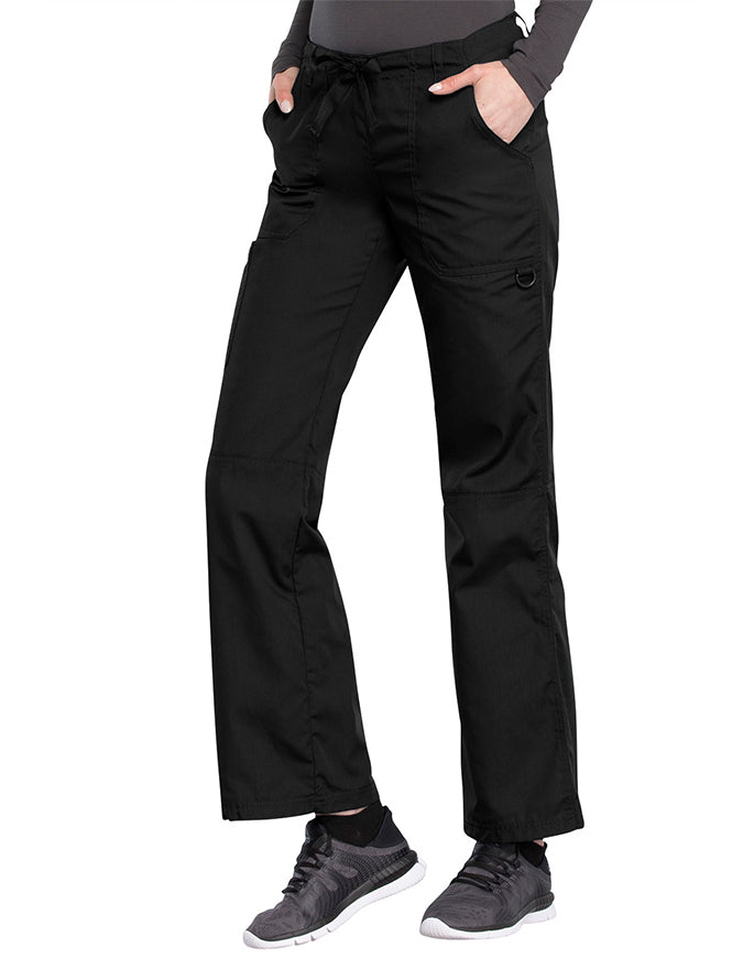 Cherokee Workwear Women's Contemporary Fit Scrub Pants black