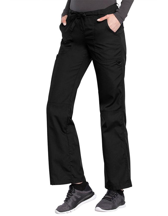 Cherokee Workwear Women Tall Drawstring Scrub Pants black