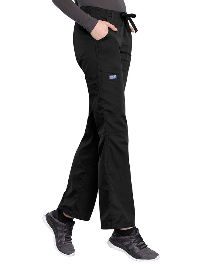 Cherokee Workwear Women's Contemporary Fit Scrub Pants black