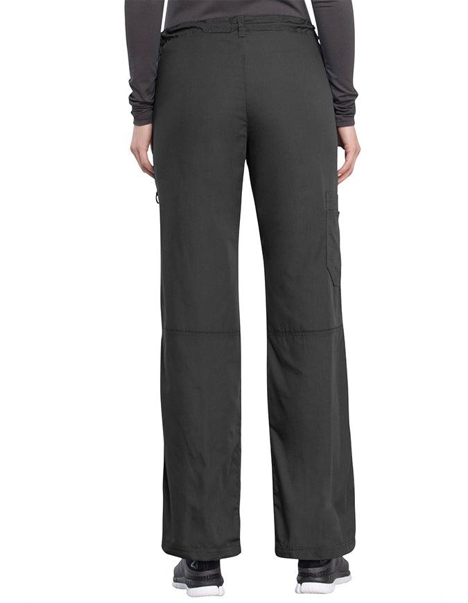 Cherokee Workwear Women Petite Drawstring Scrub Pants - Pewter