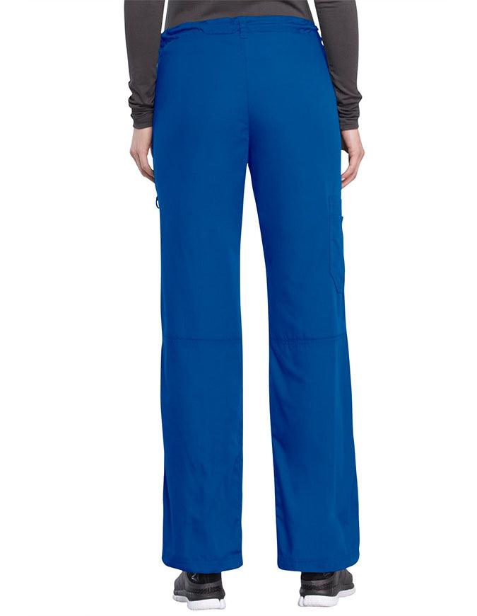 Cherokee Workwear Women Petite Drawstring Scrub Pants - Royal