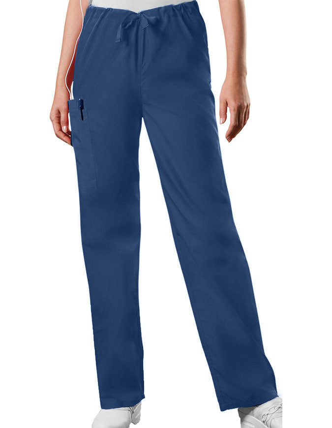 Cherokee Workwear 31 inch Unisex Drawstring Medical Scrub Pants - Galaxy Blue