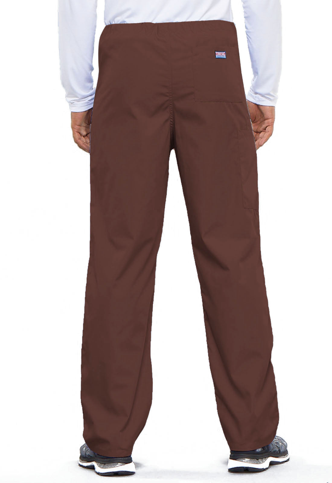 Cherokee Workwear 31 inch Unisex Drawstring Medical Scrub Pants - Chocolate