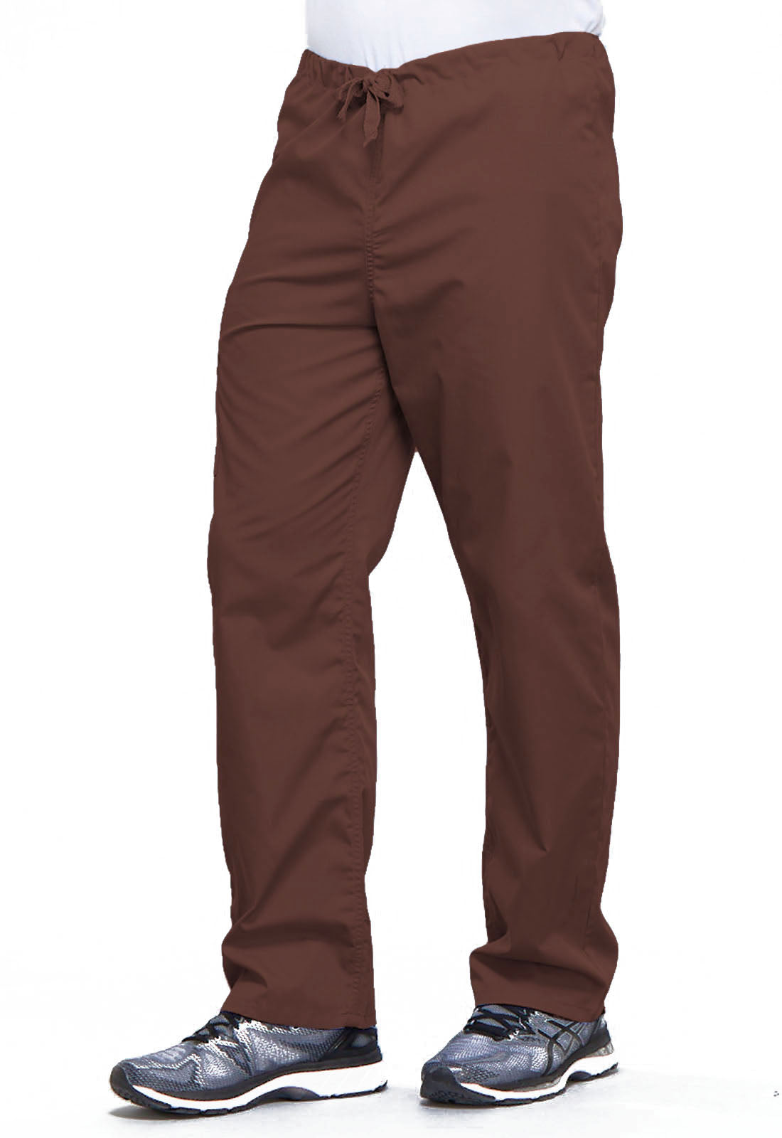 Cherokee Workwear 31 inch Unisex Drawstring Medical Scrub Pants - Chocolate