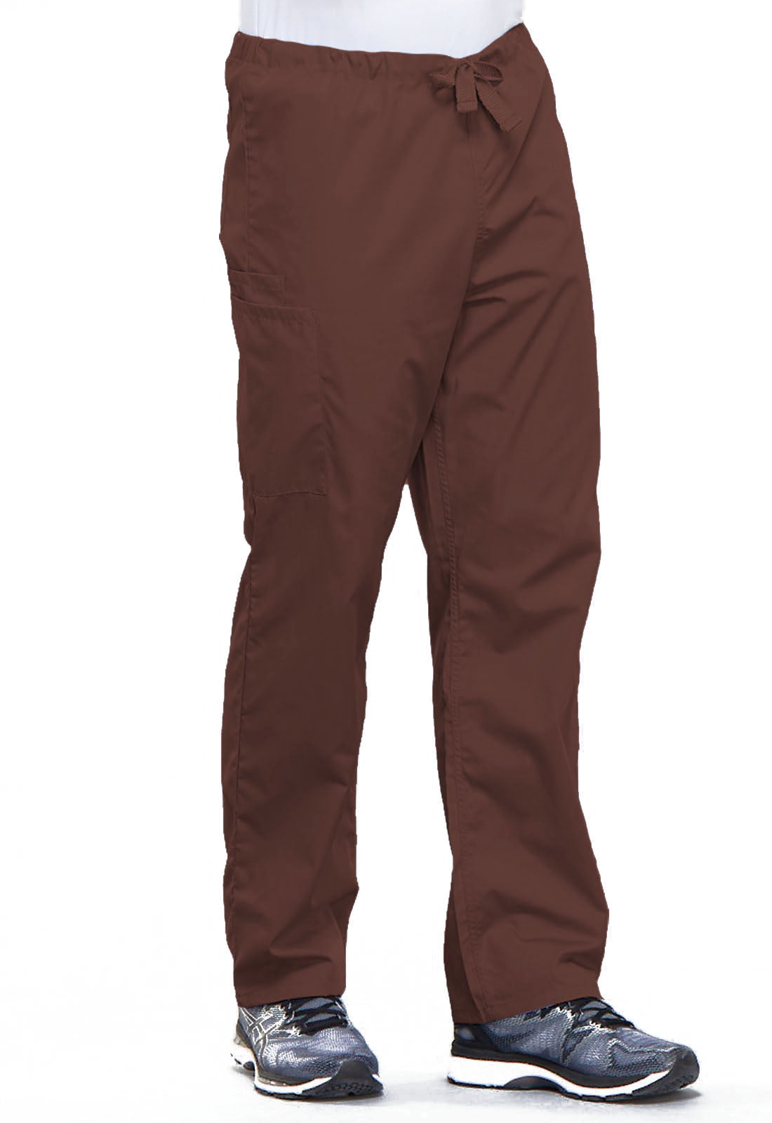 Cherokee Workwear 31 inch Unisex Drawstring Medical Scrub Pants - Chocolate