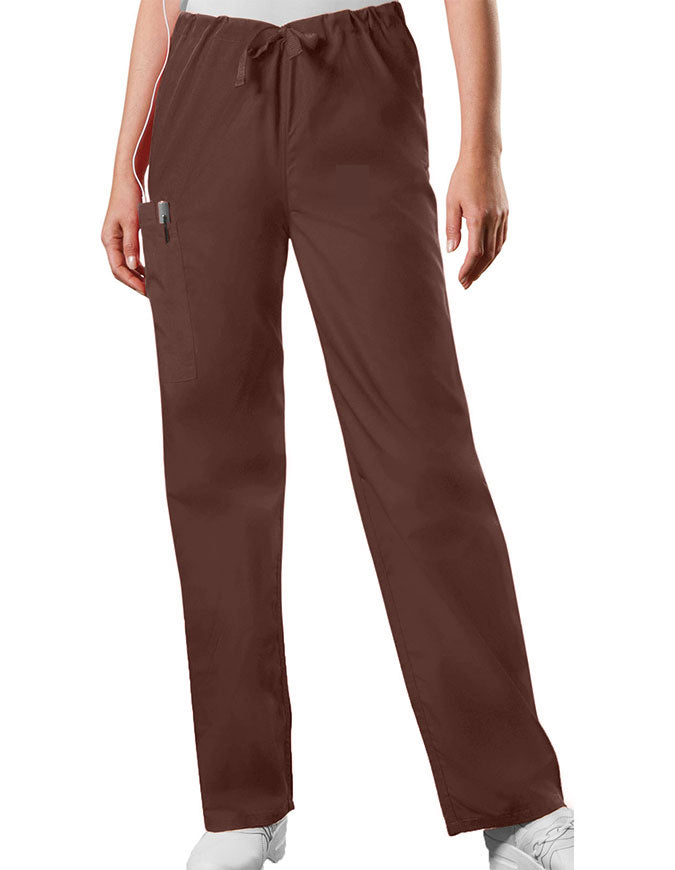 Cherokee Workwear 31 inch Unisex Drawstring Medical Scrub Pants - Chocolate