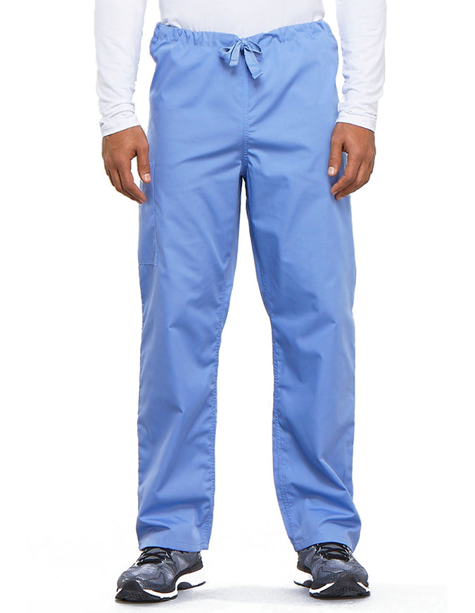 Cherokee Workwear Unisex Tall Drawstring Medical Scrub Pants - Ceil Blue