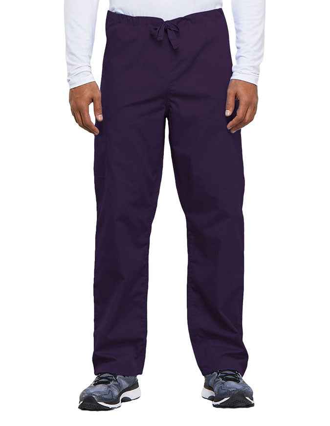 Cherokee Workwear Unisex Tall Drawstring Medical Scrub Pants - Grape