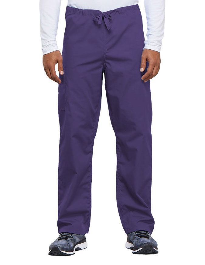 Cherokee Workwear Unisex Tall Drawstring Medical Scrub Pants - Grape