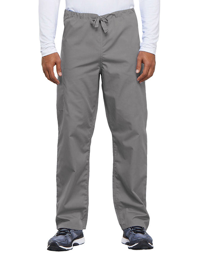 Cherokee Workwear Unisex Tall Drawstring Medical Scrub Pants - Grey