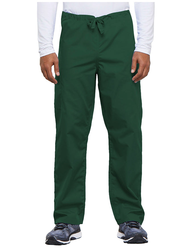 Cherokee Workwear Unisex Tall Drawstring Medical Scrub Pants - Hunter Green