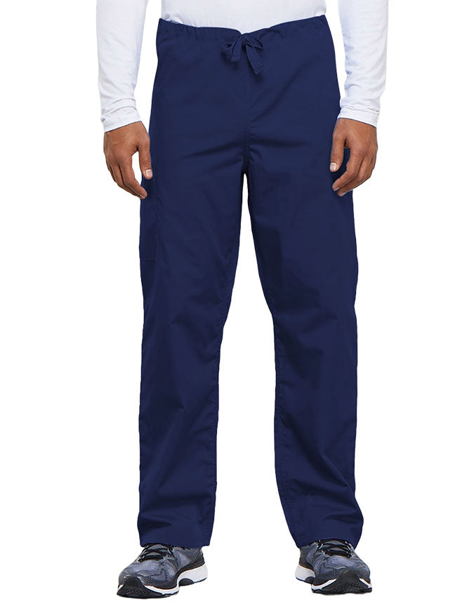 Cherokee Workwear Unisex Tall Drawstring Medical Scrub Pants - Navy