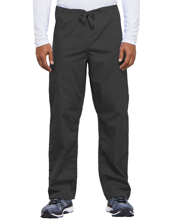 Cherokee Workwear Unisex Tall Drawstring Medical Scrub Pants - Pewter