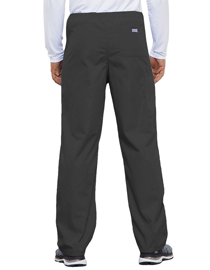 Cherokee Workwear Unisex Tall Drawstring Medical Scrub Pants - Pewter