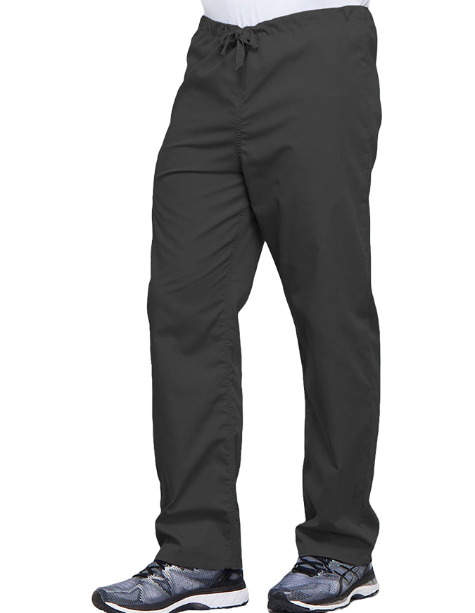 Cherokee Workwear Unisex Petite Drawstring Scrub Pants - Pewter