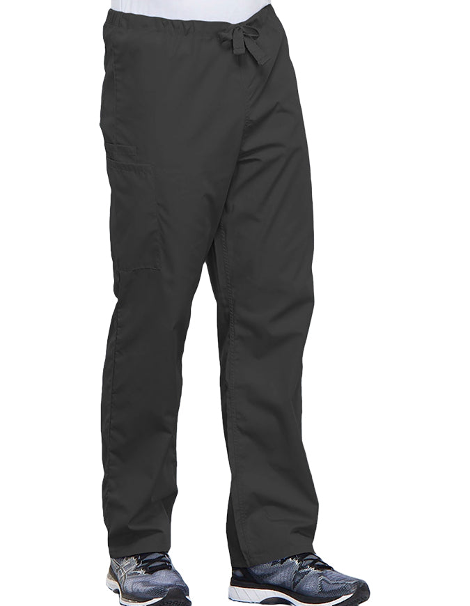 Cherokee Workwear Unisex Petite Drawstring Scrub Pants - Pewter