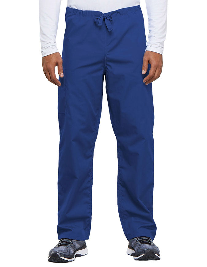 Cherokee Workwear Unisex Tall Drawstring Medical Scrub Pants - Royal Blue