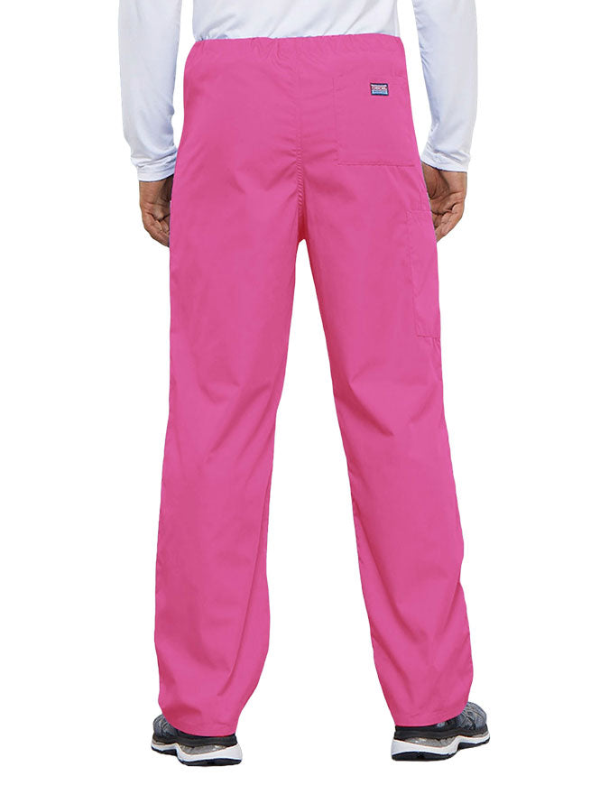 Cherokee Workwear Unisex Tall Drawstring Medical Scrub Pants - Shocking Pink