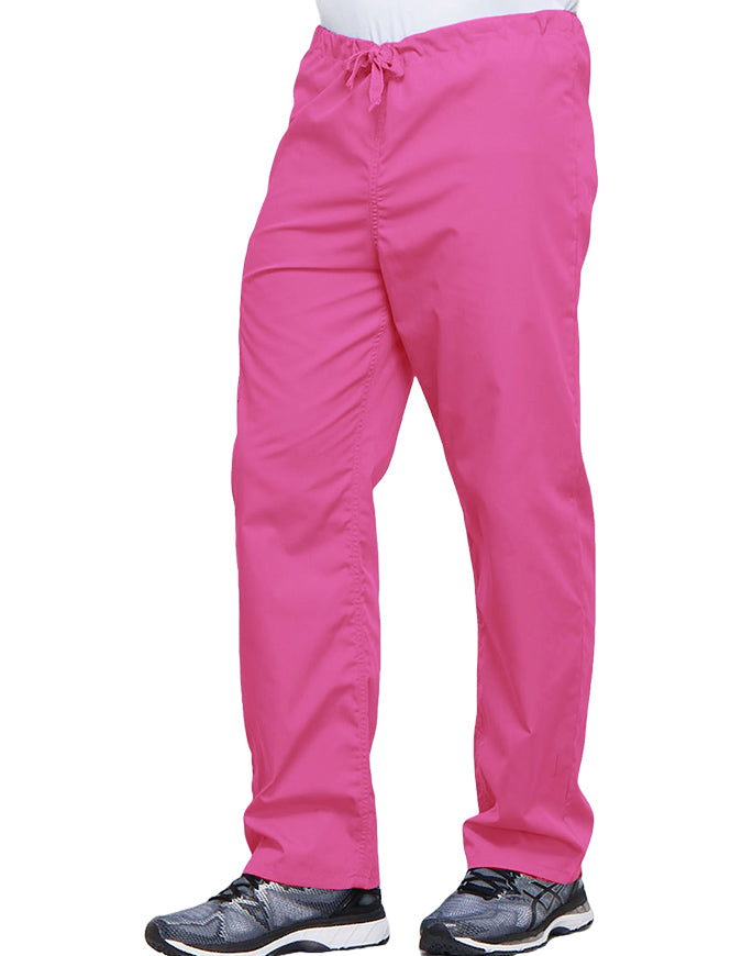 Cherokee Workwear Unisex Petite Drawstring Scrub Pants - Shocking Pink