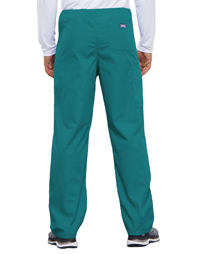 Cherokee Workwear Unisex Tall Drawstring Medical Scrub Pants - Teal Blue