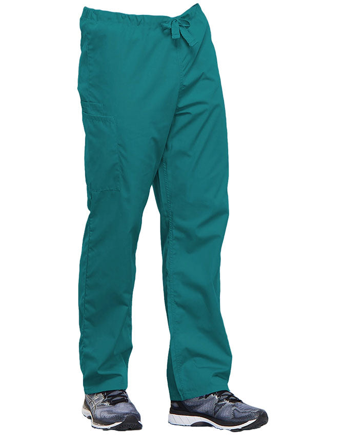 Cherokee Workwear Unisex Tall Drawstring Medical Scrub Pants - Teal Blue