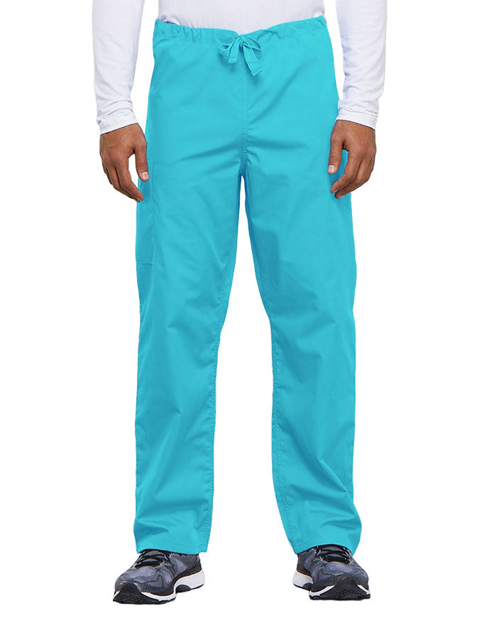 Cherokee Workwear Unisex Tall Drawstring Medical Scrub Pants - Turquoise